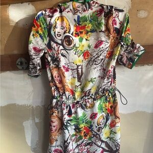 Colorful Graphic Print Dress